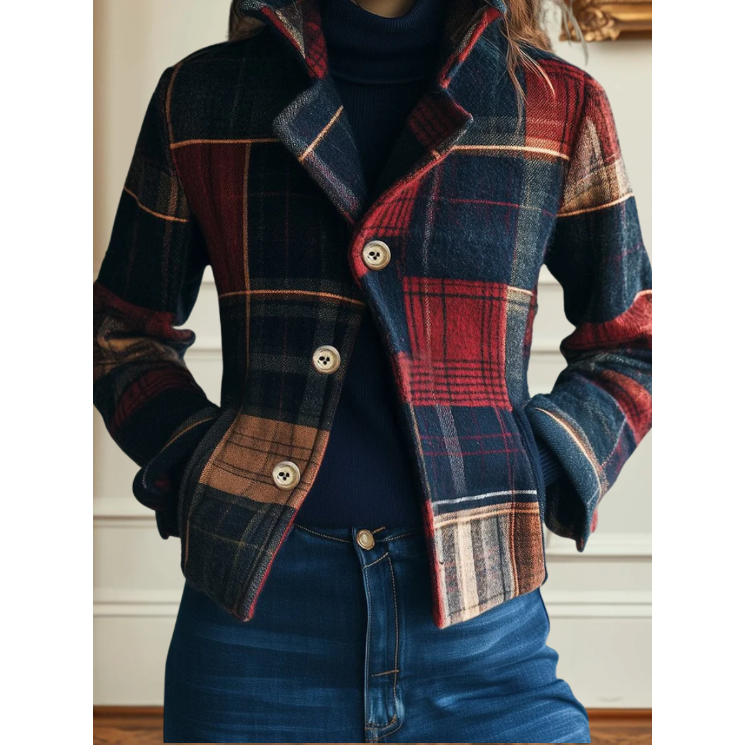 Noelle | Classic Plaid Jacket