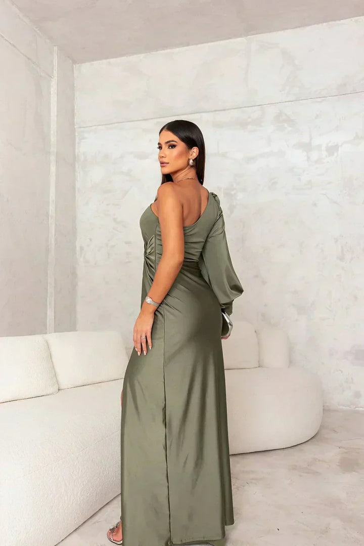 Valentina – One-Shoulder Evening Maxi Dress