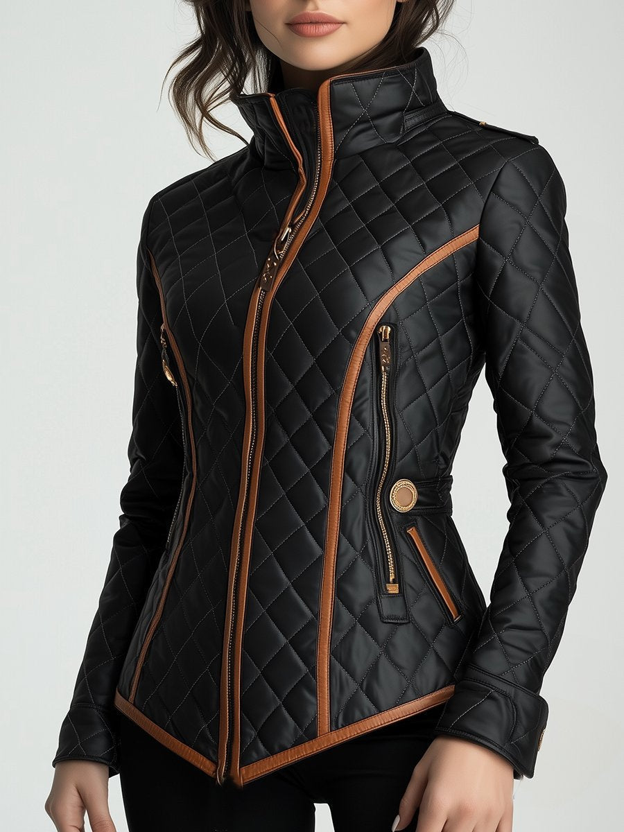 Lillian | Diamond-quilted Padded Jacket